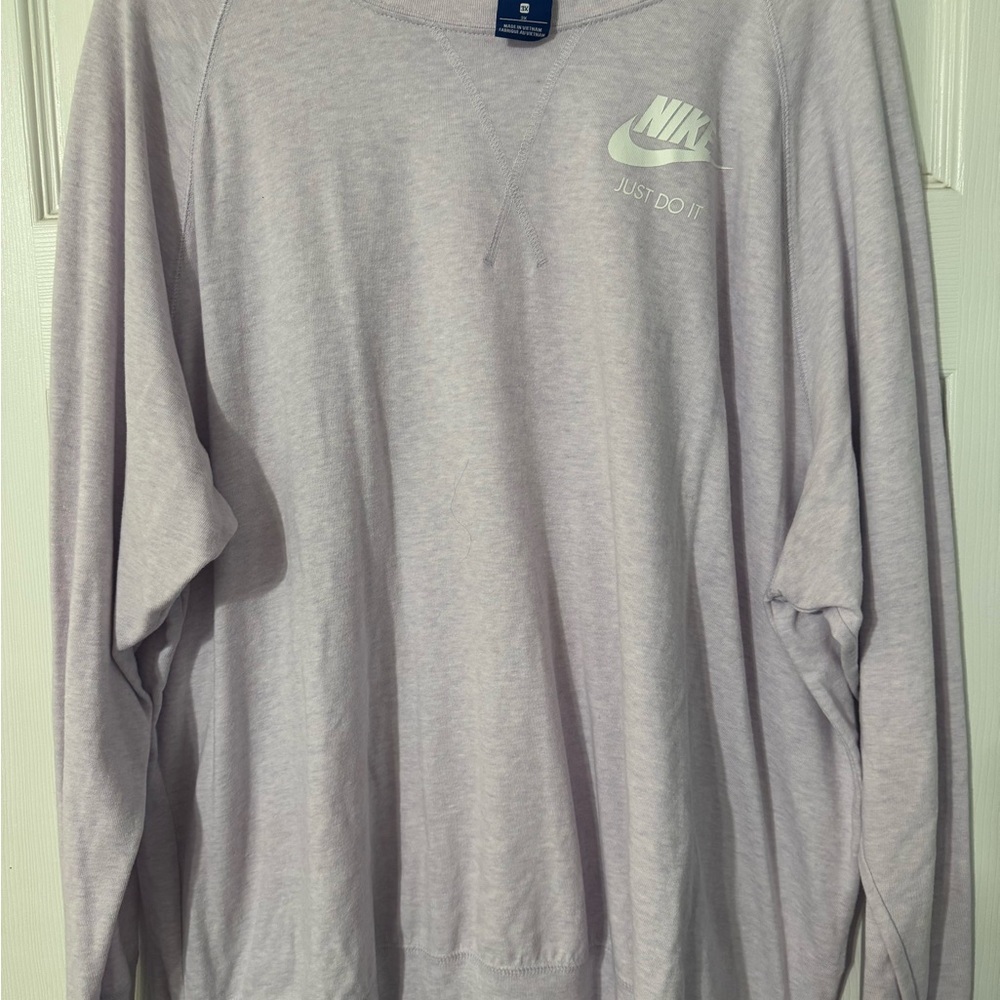 Nike Light blue thin crew neck Sweatshirt